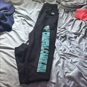 Champion Black Sweatpants Casual Athletic Wear